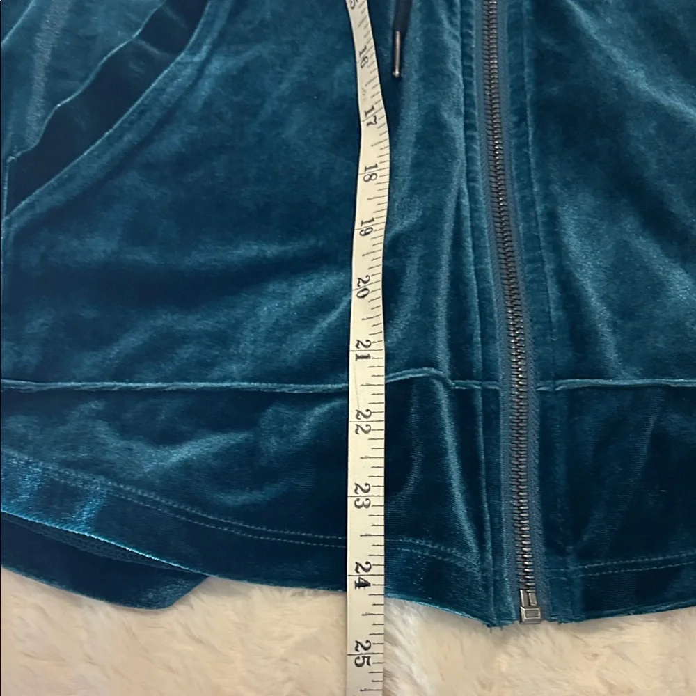 SET Liverpool Los Angeles Dark Teal Relaxed Fit Velvet Tracksuit - Picture 5 of 11